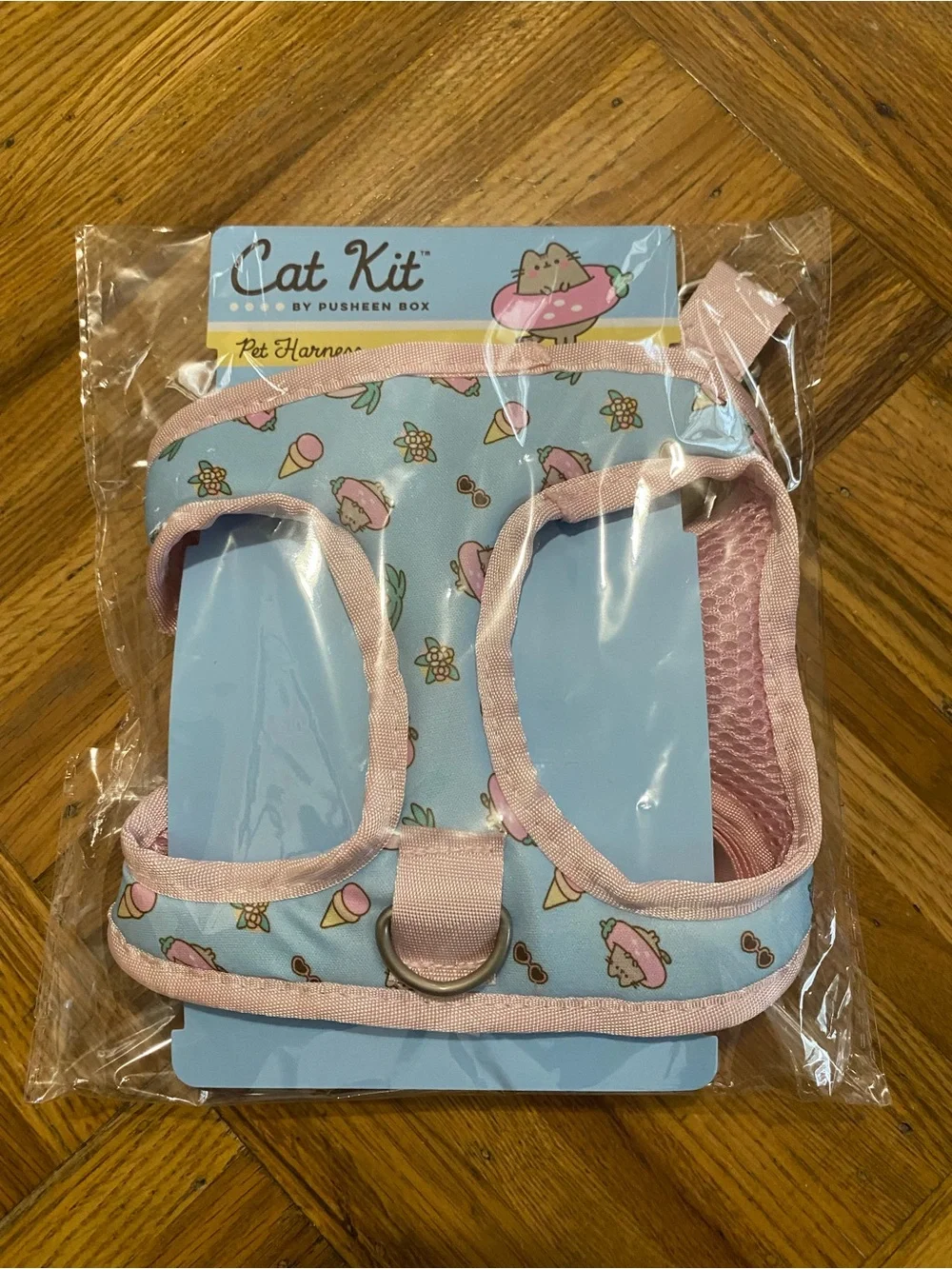 Cat Kit Pusheen Blue & Pink Pet Harness and Leash NEW